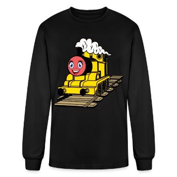 Model Railway - Men's Long Sleeve T-Shirt - black - Front