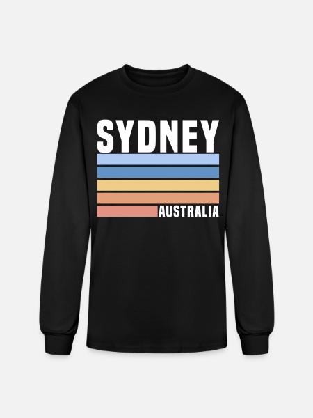 Sydney Australia - Men's Long Sleeve T-Shirt - black