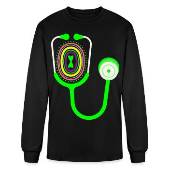 Stethoscope - Men's Long Sleeve T-Shirt - black - Front
