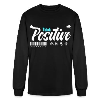Think Positive - Men's Long Sleeve T-Shirt - black - Front