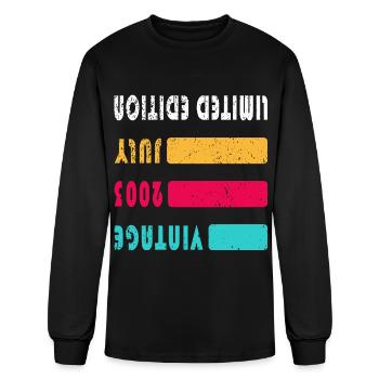 July 2003 Anniversary July 2003 July - Men's Long Sleeve T-Shirt - black - Front