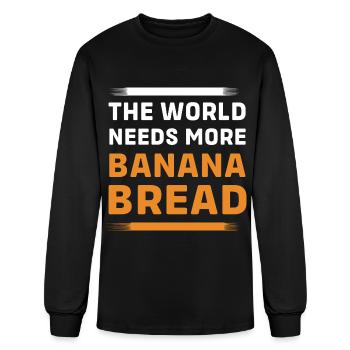 Bread Baker Banana Bread - Men's Long Sleeve T-Shirt - black - Front