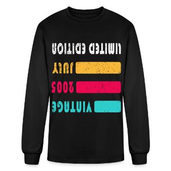 July 2005 Anniversary July 2005 July - Men's Long Sleeve T-Shirt - black - Front