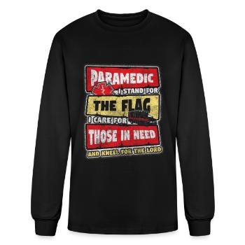 Ambulance Services Hospital Emergency Call Rescuer - Men's Long Sleeve T-Shirt - black - Front