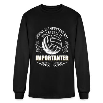 Sport Volleyball Team Beachball Team - Men's Long Sleeve T-Shirt - black - Front