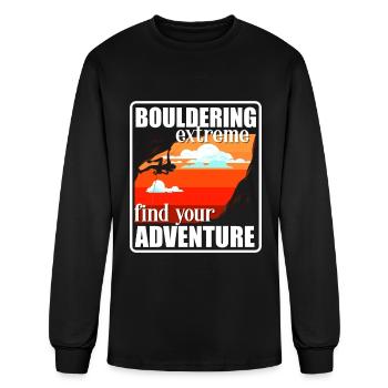 Climbing Climbing Wall Sport - Men's Long Sleeve T-Shirt - black - Front