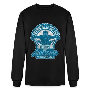 Swim Beach Hobby Sport - Men's Long Sleeve T-Shirt - black - Front