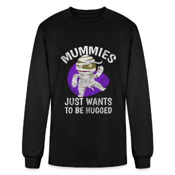 Mummies Bandage Undead Sphinx - Men's Long Sleeve T-Shirt - black - Front