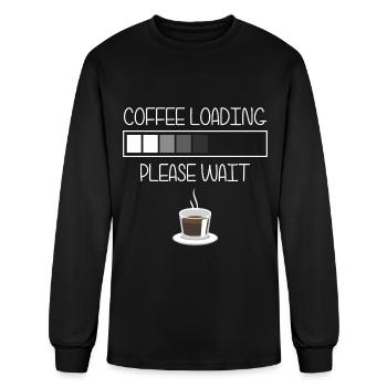 Barista Morning Grouch Coffee Drinkers - Men's Long Sleeve T-Shirt - black - Front