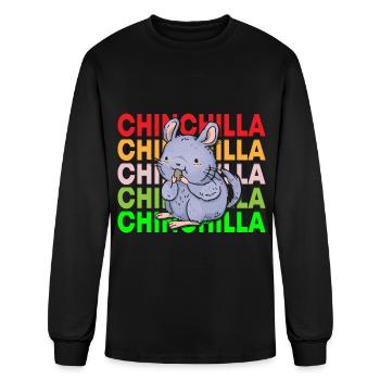 Pet Nocturnal Animal Love South America - Men's Long Sleeve T-Shirt - black - Front