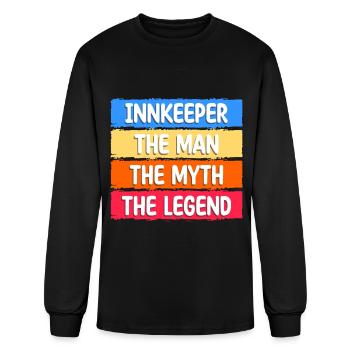 Innkeeper Bar Barmaid Gastronomy - Men's Long Sleeve T-Shirt - black - Front