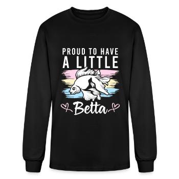 Ornamental Fish Aquarist Gills Fish Owner - Men's Long Sleeve T-Shirt - black - Front