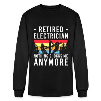 Electricity Electrical Engineering Electrical - Men's Long Sleeve T-Shirt - black - Front