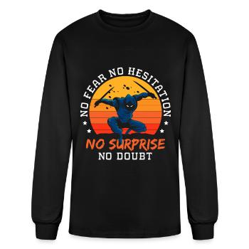 Warrior Fighter Dagger Fight - Men's Long Sleeve T-Shirt - black - Front