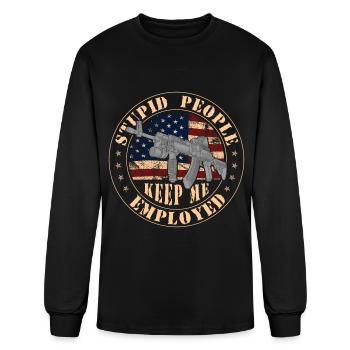Officer Inspector - Men's Long Sleeve T-Shirt - black - Front