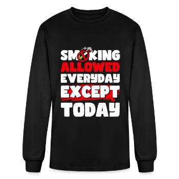 Non Smoking No Smoking - Men's Long Sleeve T-Shirt - black - Front