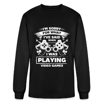 Nerd Online Game Tournament Game Over - Men's Long Sleeve T-Shirt - black - Front