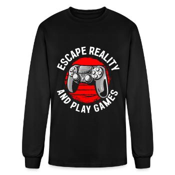 Gamer Online Game Tournament Gaming - Men's Long Sleeve T-Shirt - black - Front