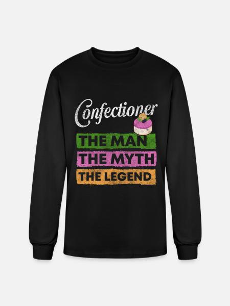 Confectioner Baker Sweets - Men's Long Sleeve T-Shirt - black
