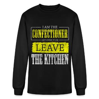 Confiseur Cupcakes sucrés - T-shirt à manches longues Homme - noir - Devant