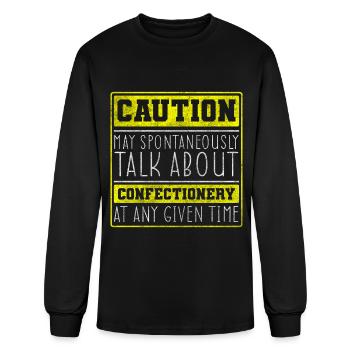 Confiseur Pie Master Baker Cupcakes - T-shirt à manches longues Homme - noir - Devant