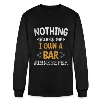 Restaurant Celebration Bar Drinking - Men's Long Sleeve T-Shirt - black - Front