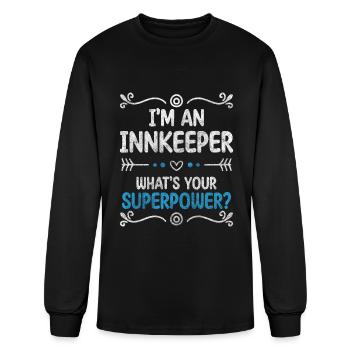 Inn Gastronomy Bar Intoxication - Men's Long Sleeve T-Shirt - black - Front
