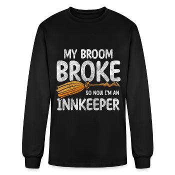 Restaurant Gastronomy Shot Wine - Men's Long Sleeve T-Shirt - black - Front