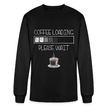 Barista Caffeine Milk Coffee Shop - Men's Long Sleeve T-Shirt - black - Front