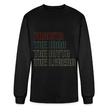 Coffee Coffee Machine Latte Macchiato - Men's Long Sleeve T-Shirt - black - Front