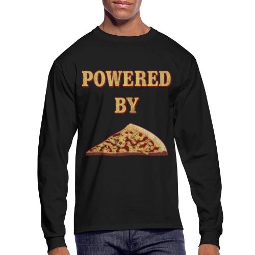 Powered By Pizza - Men's Long Sleeve T-Shirt