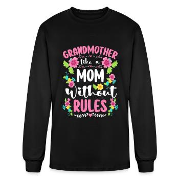 Grandparents Birth - Men's Long Sleeve T-Shirt - black - Front