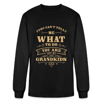 Grandparents Grandchild Family Favorite Person - Men's Long Sleeve T-Shirt - black - Front