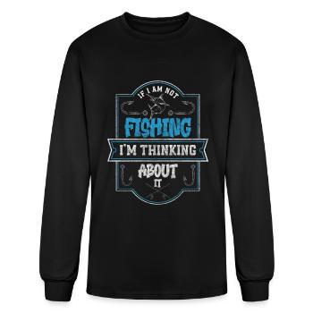 Fishing Bait Sport - Men's Long Sleeve T-Shirt - black - Front
