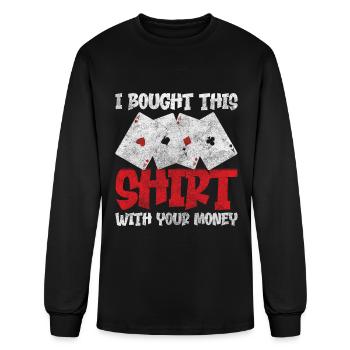 Player Skat - Men's Long Sleeve T-Shirt - black - Front