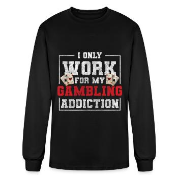 Card Game Deck Double Head Skat - Men's Long Sleeve T-Shirt - black - Front
