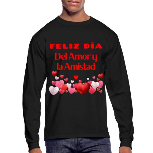 Design Happy Day of Love and Friendship, February. - Men's Long Sleeve T-Shirt