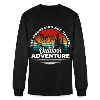 Climbing Hike Climbing Wall - Men's Long Sleeve T-Shirt - black - Front