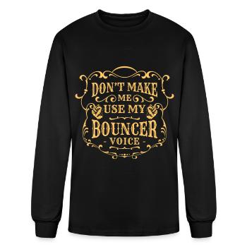 Bouncer Door Big - Men's Long Sleeve T-Shirt - black - Front
