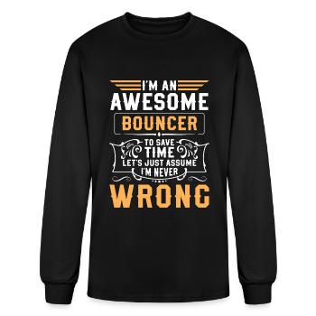 Bouncer Bodyguard Watcher - Men's Long Sleeve T-Shirt - black - Front