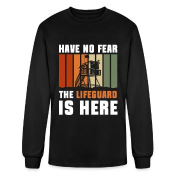 Swimming Pool Outdoor Pool Sea Rescue - Men's Long Sleeve T-Shirt - black - Front