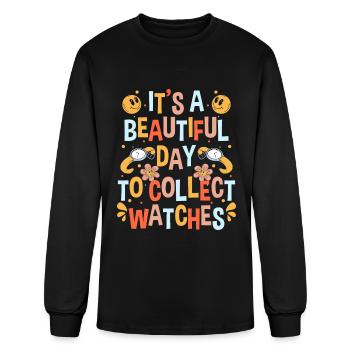 Watch Collector Luxury Watch Swiss - T-shirt à manches longues Homme - noir - Devant