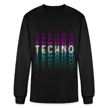 Rave Dj Hardstyle Edm - Men's Long Sleeve T-Shirt - black - Front