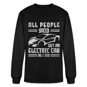 Electricity Electric Power - Men's Long Sleeve T-Shirt - black - Front