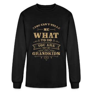 Grandparents Grandchild Pampering Birth - Men's Long Sleeve T-Shirt - black - Front
