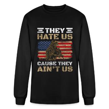 United States War - Men's Long Sleeve T-Shirt - black - Front