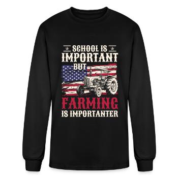 Agriculture Demonstrating - Men's Long Sleeve T-Shirt - black - Front