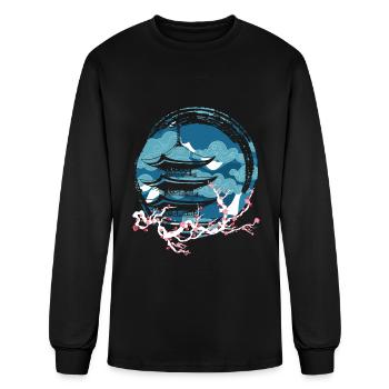 Asia Japan Mythical - Men's Long Sleeve T-Shirt - black - Front