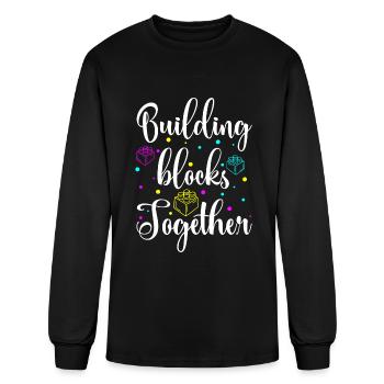 Block Toys Model - Men's Long Sleeve T-Shirt - black - Front