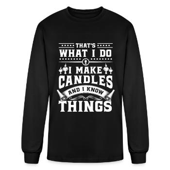 Candles Flirting Going Out Romance - Men's Long Sleeve T-Shirt - black - Front